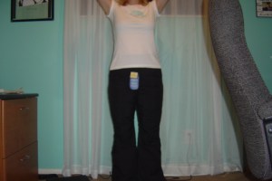 My sweet-o snow pants and new t-shirt