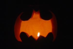 Paul and Carrie's pumpkin (they did theirs freehand and it turned out well!)