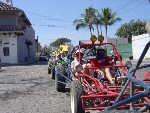 dsc03170 Jeremy and Jen when we were driving through the streets of Puerto Vallarta